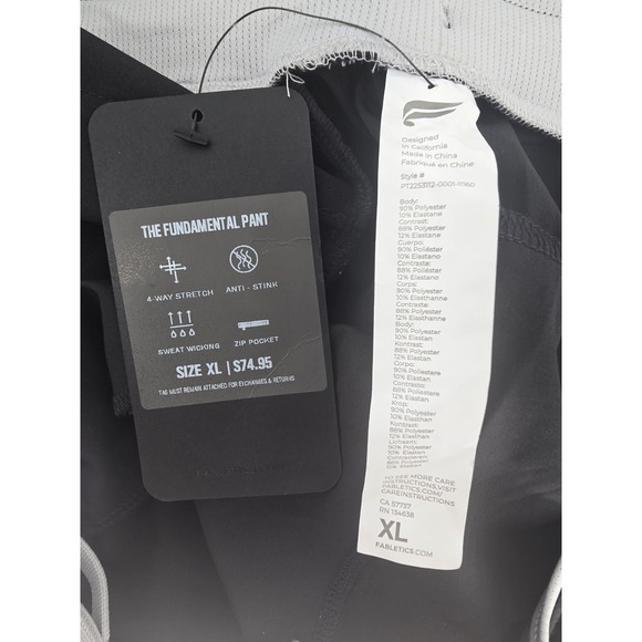 Fabletics The Fundamental Pants Women's Size 8 Black Performance Athleisure - Picture 4 of 4
